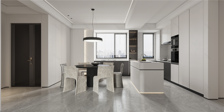 洛陽(yáng)室內(nèi)裝修設(shè)計(jì)公司，極簡(jiǎn)風(fēng)餐廳裝修案例