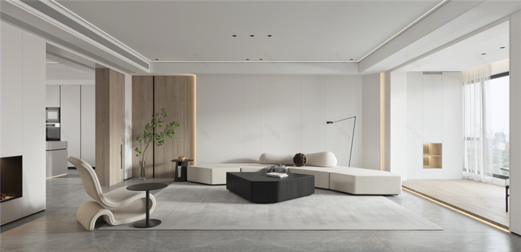 洛陽(yáng)室內(nèi)裝修設(shè)計(jì)公司，極簡(jiǎn)風(fēng)客廳裝修案例