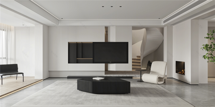 洛陽(yáng)室內(nèi)裝修設(shè)計(jì)公司，極簡(jiǎn)風(fēng)客廳裝修案例