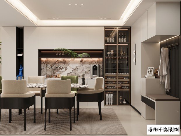 輕奢風餐廳裝修案例